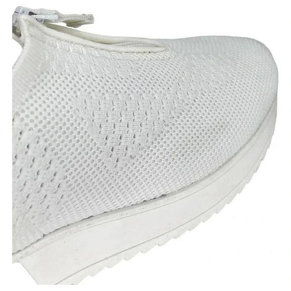 Anne Klein Terri White Knit Hidden Heels Womens Sneakers Size 8.5M - Picture 8 of 15